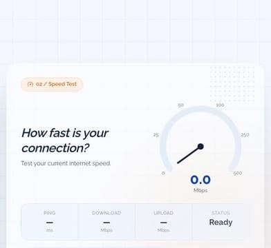 Measure the speed in the page