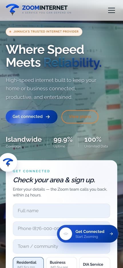 Zoom Internet on a phone