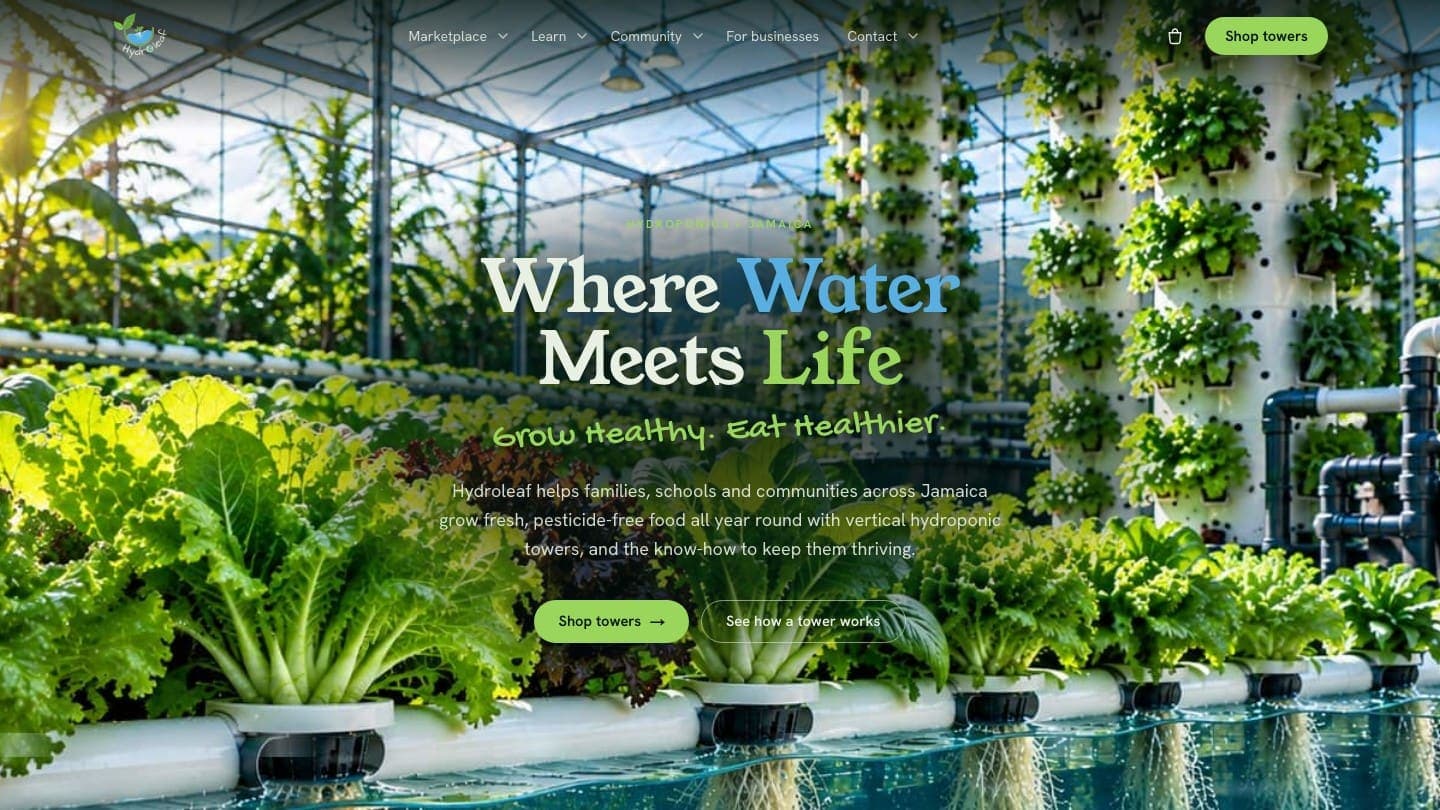 Hydroleaf on a laptop